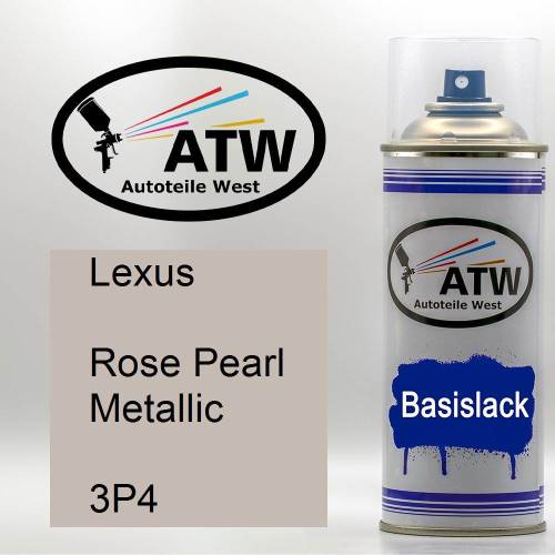 Lexus, Rose Pearl Metallic, 3P4: 400ml Sprühdose, von ATW Autoteile West.